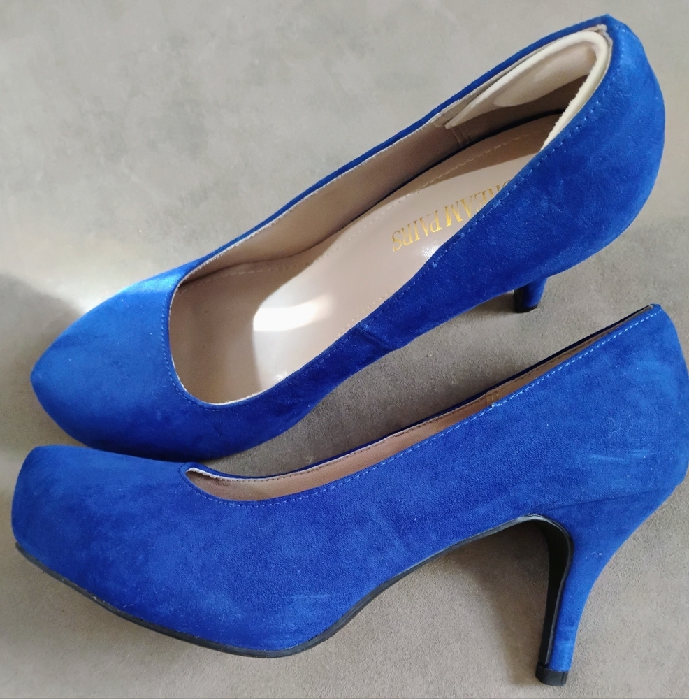 Dream Pairs Blue Heels